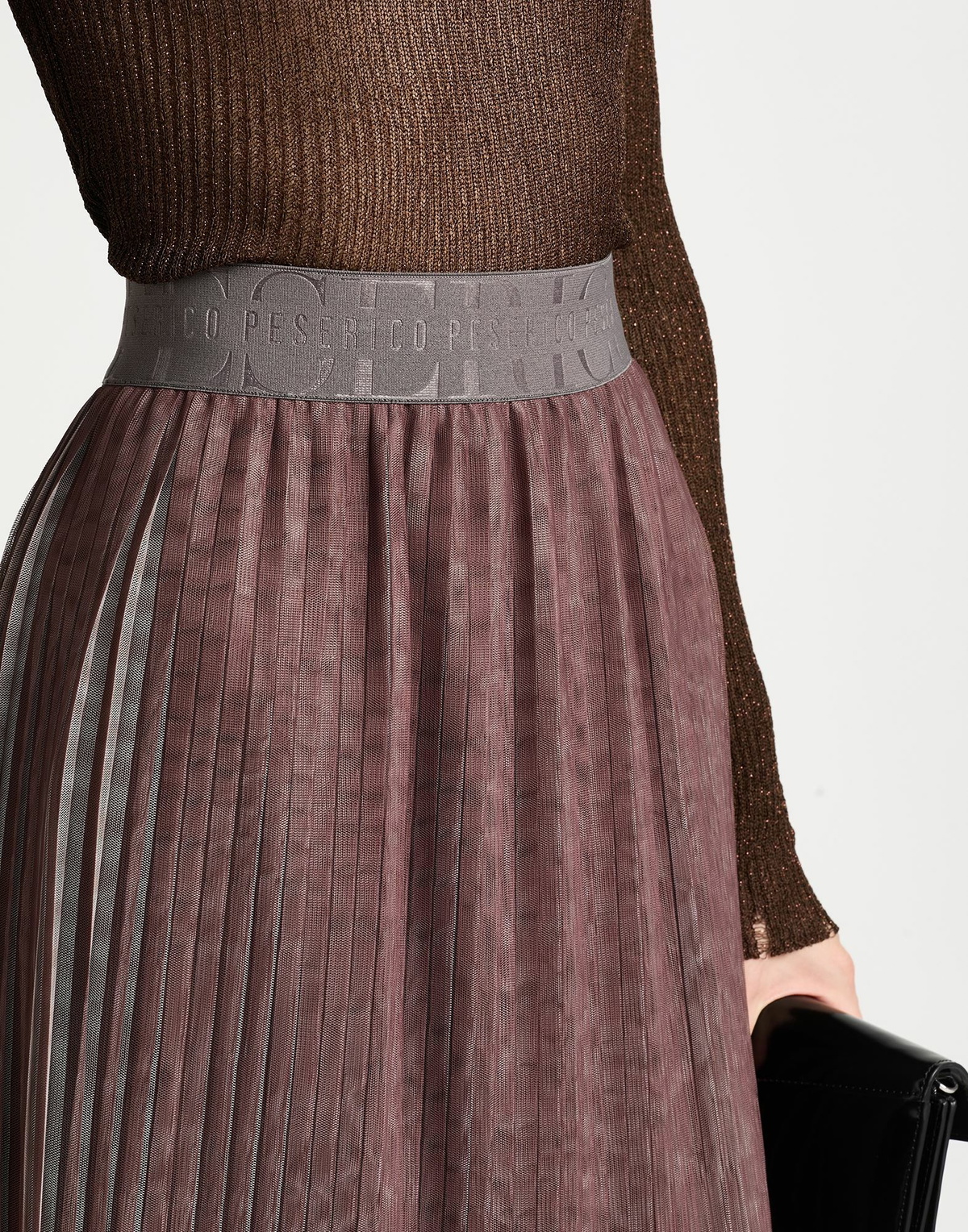 Peserico Womens Maxi skirt in Brown