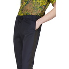 Dries Van Noten Navy Perkino Tape Trousers