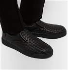 Bottega Veneta - Dodger Intrecciato Leather Slip-On Sneakers - Men - Black