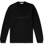 Givenchy - Logo-Appliquéd Loopback Cotton-Jersey Sweatshirt - Black