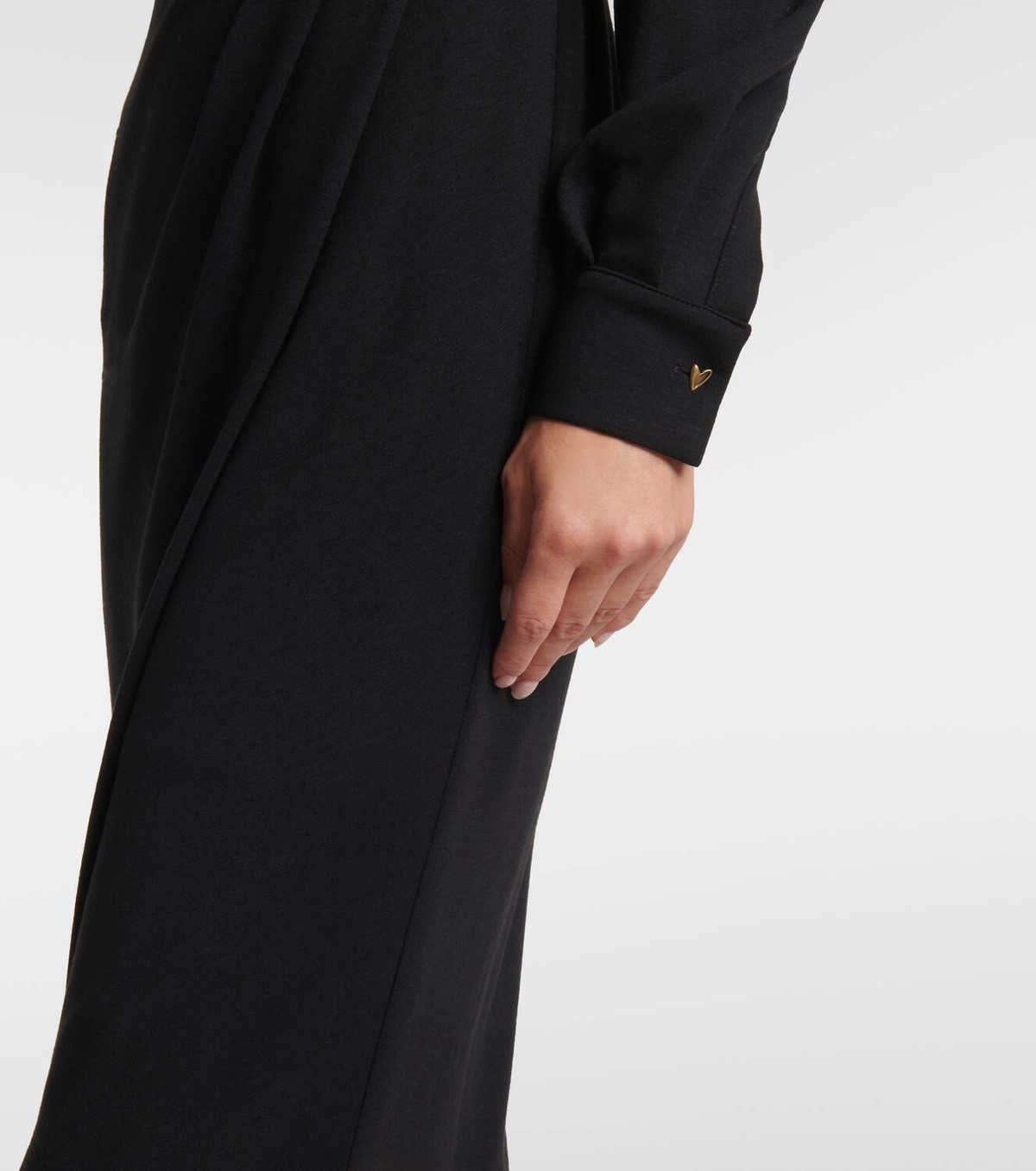 Max Mara Virtus gathered jersey midi dress Max Mara