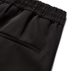 CMMN SWDN - Buck Striped Grosgrain-Trimmed Tech-Jersey Sweatpants - Men - Black