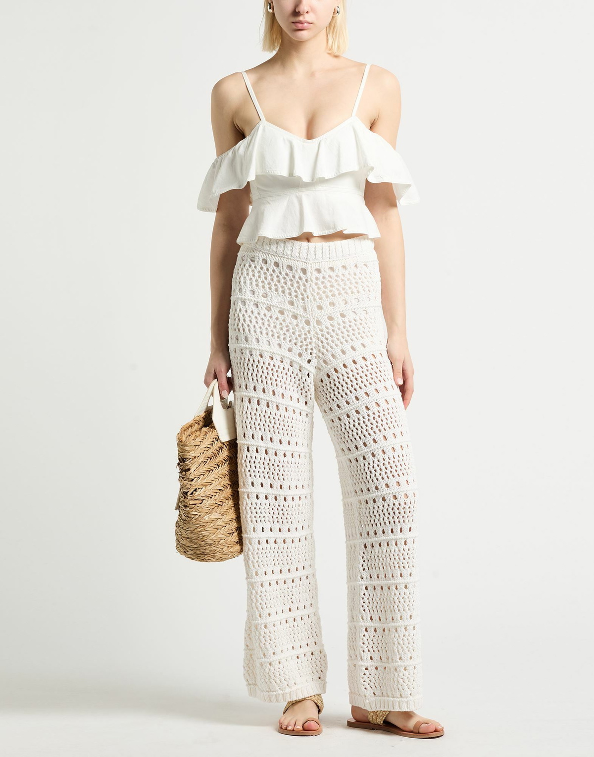 Peserico Womens Pants in White