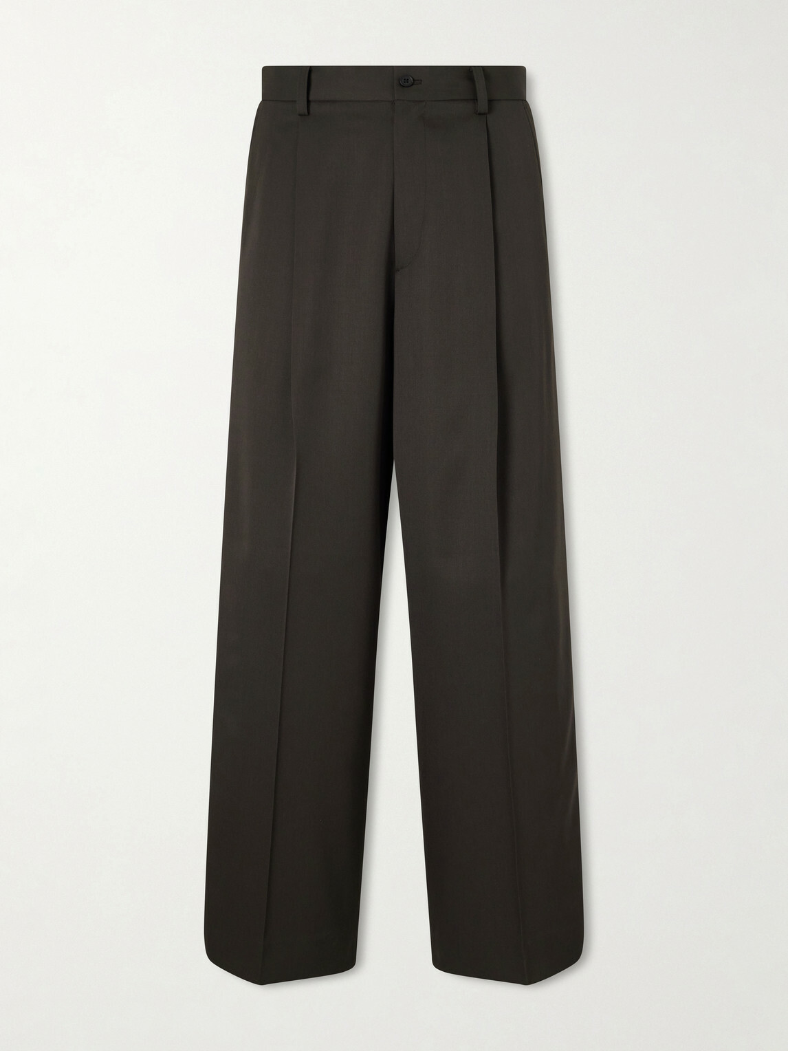 ssstein - Wide-Leg Wool Trousers - Brown