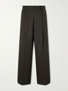 ssstein - Wide-Leg Wool Trousers - Brown