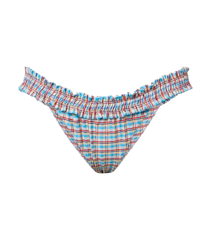 Photo: Faithfull Esterel checked ruffled bikini bottoms
