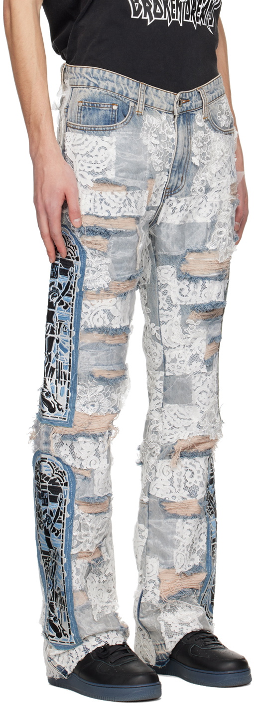 Who Decides War by MRDR BRVDO Blue Furor Jeans