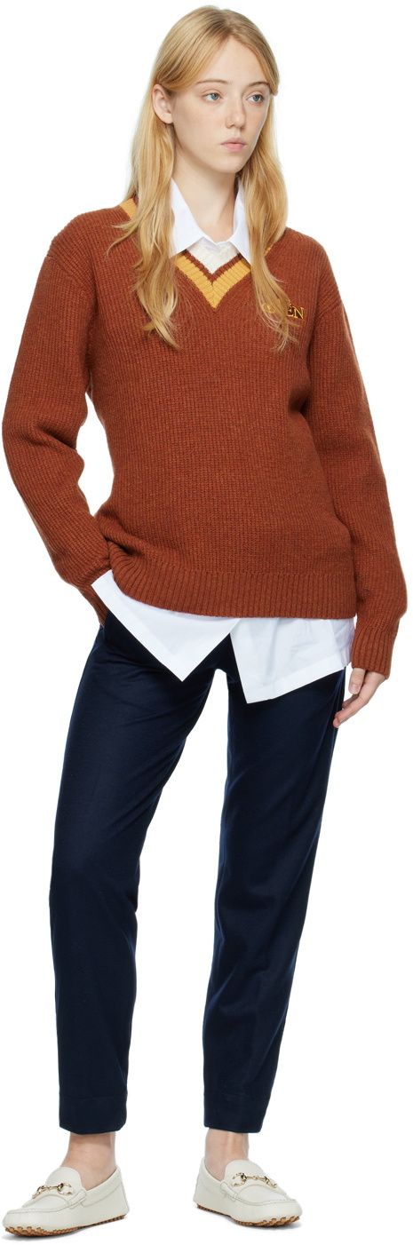 Manors Golf Orange Patch Sweater