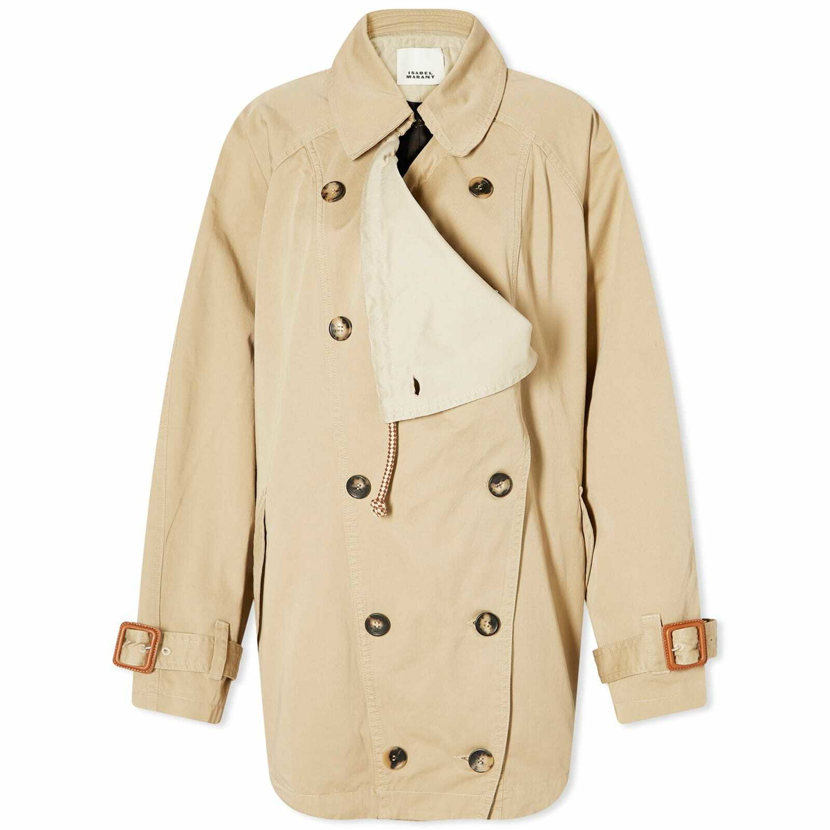 Isabel Marant Women's Dusika Trench Coat in Beige Isabel Marant
