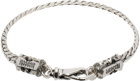 Emanuele Bicocchi Silver Herringbone Chain Bracelet