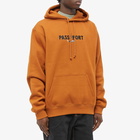 Pass~Port Men's Pass-Port Featherweight Embroidery Hoody in Saddle