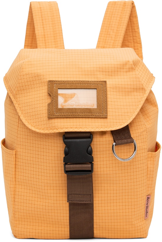 Photo: Acne Studios Yellow Ripstop Nylon Backpack