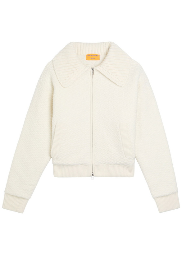 Photo: Guest In Residence Cross Country Textured Wool-blend Jacket Cream