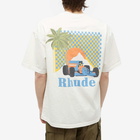 Rhude Men's Moonlight Tropics Logo T-Shirt in Vtg White