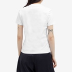 Casablanca Women's Casa Crest Printed Fitted T-Shirt in White