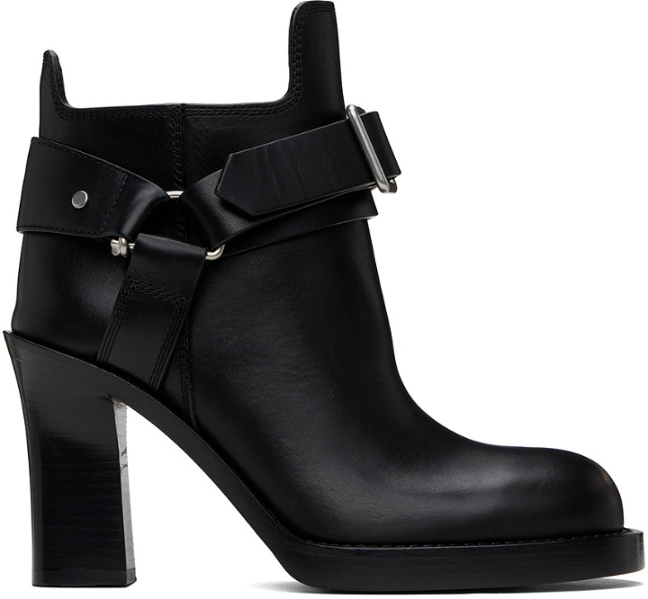 Photo: Burberry Black Leather Stirrup Low Boots
