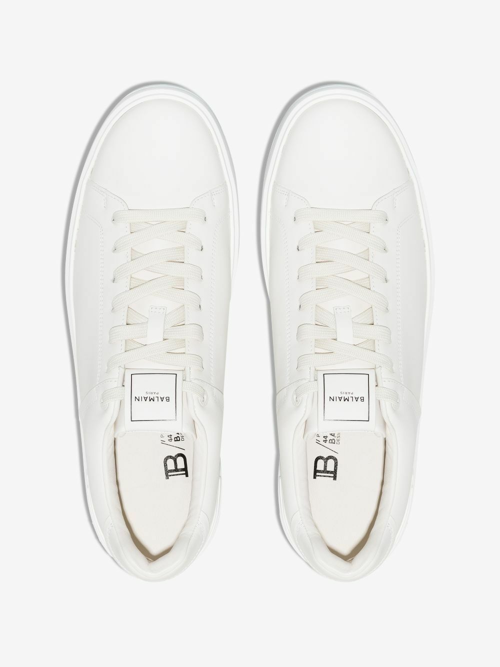 Balmain White B-Court Leather Sneakers Balmain