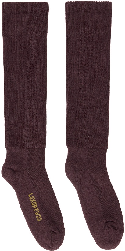 Photo: Rick Owens Purple Knee High Socks