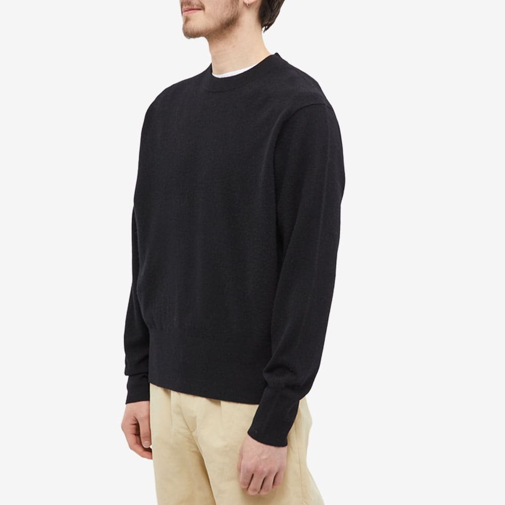 Studio Nicholson Men's Vann 12 Gauge Crew Knit in Black Studio