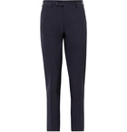 Canali - Kei Slim-Fit Wool-Blend Seersucker Suit Trousers - Blue