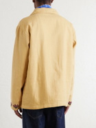Kartik Research - Jaisalmer Embroidered Linen Jacket - Yellow