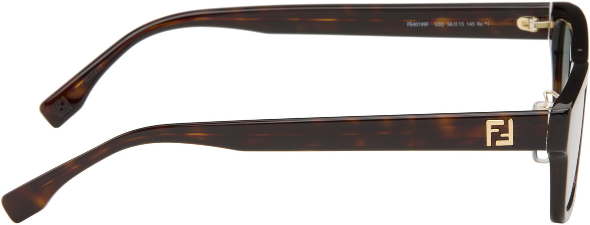 Fendi Tortoiseshell Squared FF Sunglasses