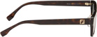 Fendi Tortoiseshell Squared FF Sunglasses