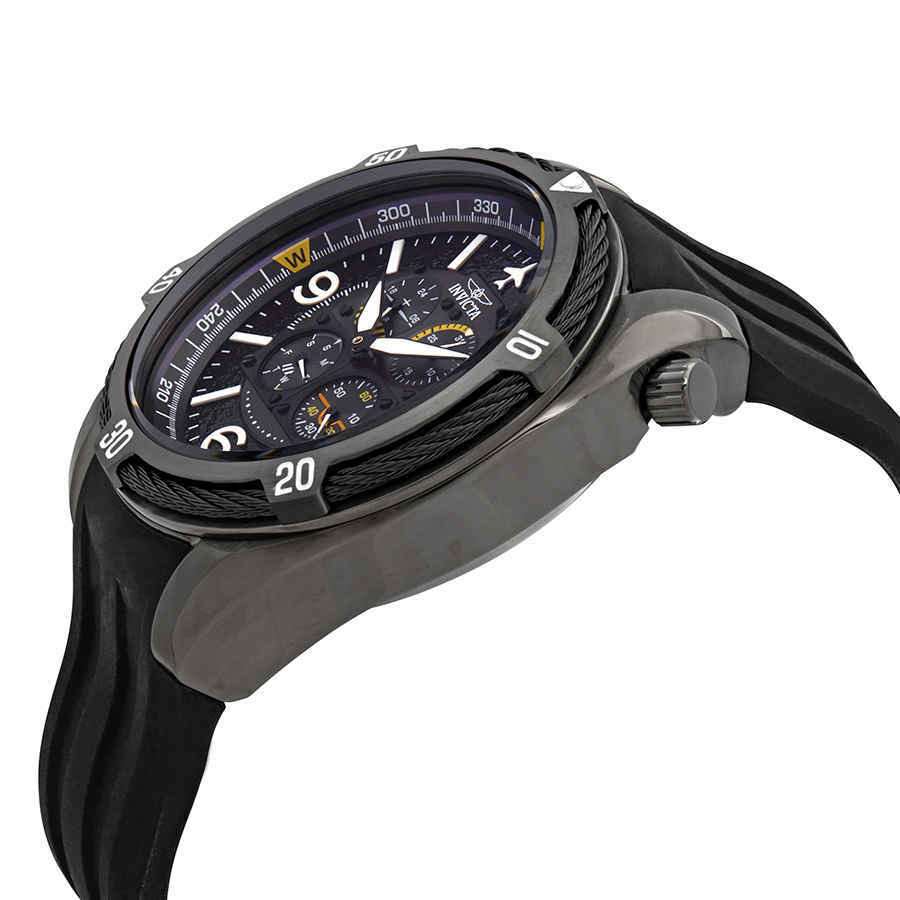 Invicta Aviator Black Dial Mens Watch 28078