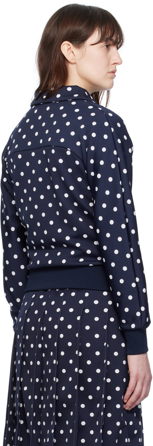 Comme des Garçons Girl Navy Polka Dot Track Jacket
