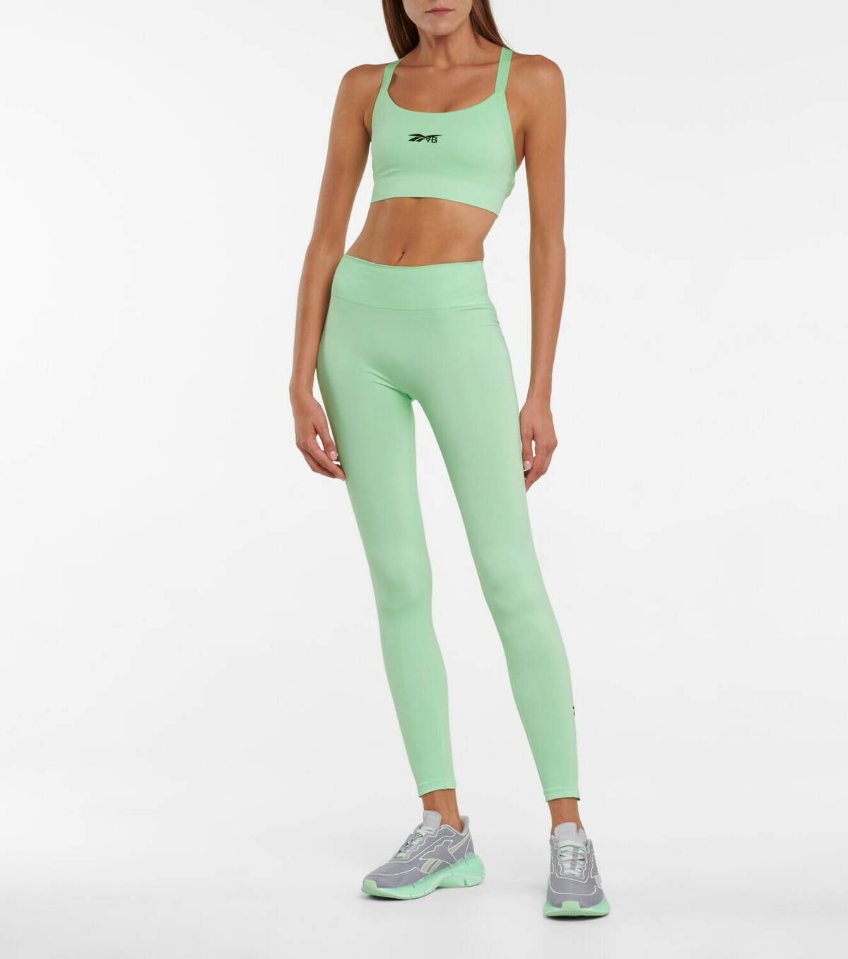 Reebok x Victoria Beckham Crossover-back logo sports bra