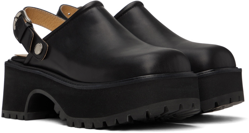 [Margesherwood] / ☆ 70's CLOGS / black plain Marge Sherwood Black 70's Clogs Marge Sherwood
