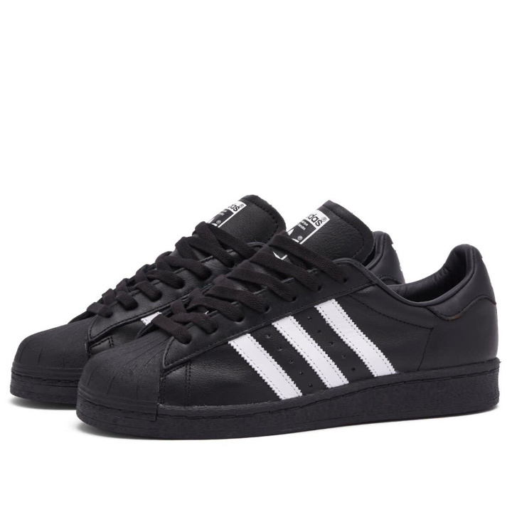 Photo: Adidas Superstar 82 in Core Black/White/Core Black