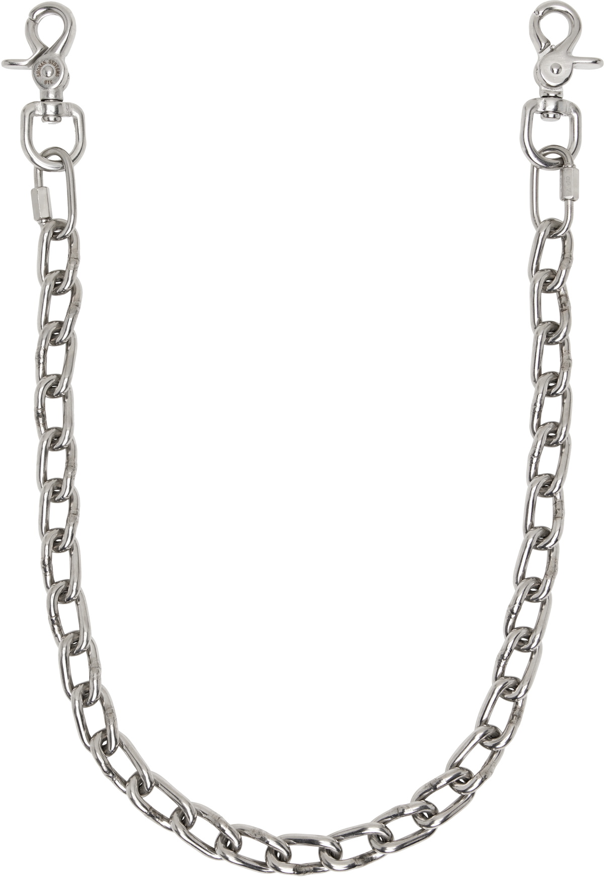 Apartment 1007 Silver #2/0 Machine Wallet Chain Keychain