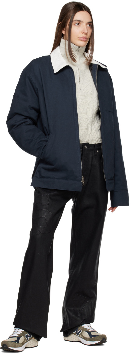 Saintwoods Black Waxed Jeans Saintwoods