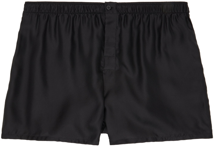 Photo: ZEGNA Black Silk Boxers