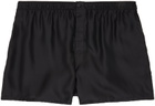 ZEGNA Black Silk Boxers