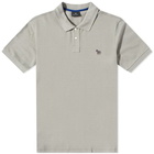 Paul Smith Men's Regular Fit Zebra Polo Shirt in Olive