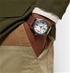 Filson - Field Stainless Steel and Leather Watch - White