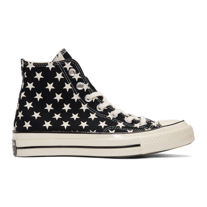 Photo: Converse Black and White Chuck 70 Archive Restructured High Top Sneakers