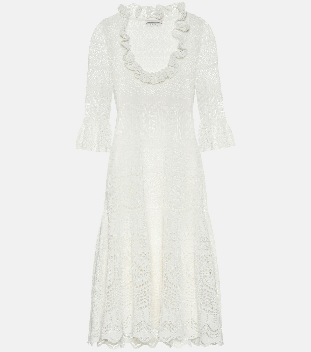 Alexander McQueen Cotton-blend crochet dress Alexander McQueen