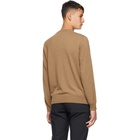 Dunhill Tan Cashmere Crewneck Sweater