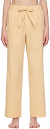 Tekla Beige Drawstring Pyjama Pants