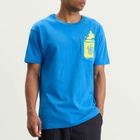 Second/Layer Men's Second Layer Vintage Ciggy Pocket T-Shirt in Blue/Yellow