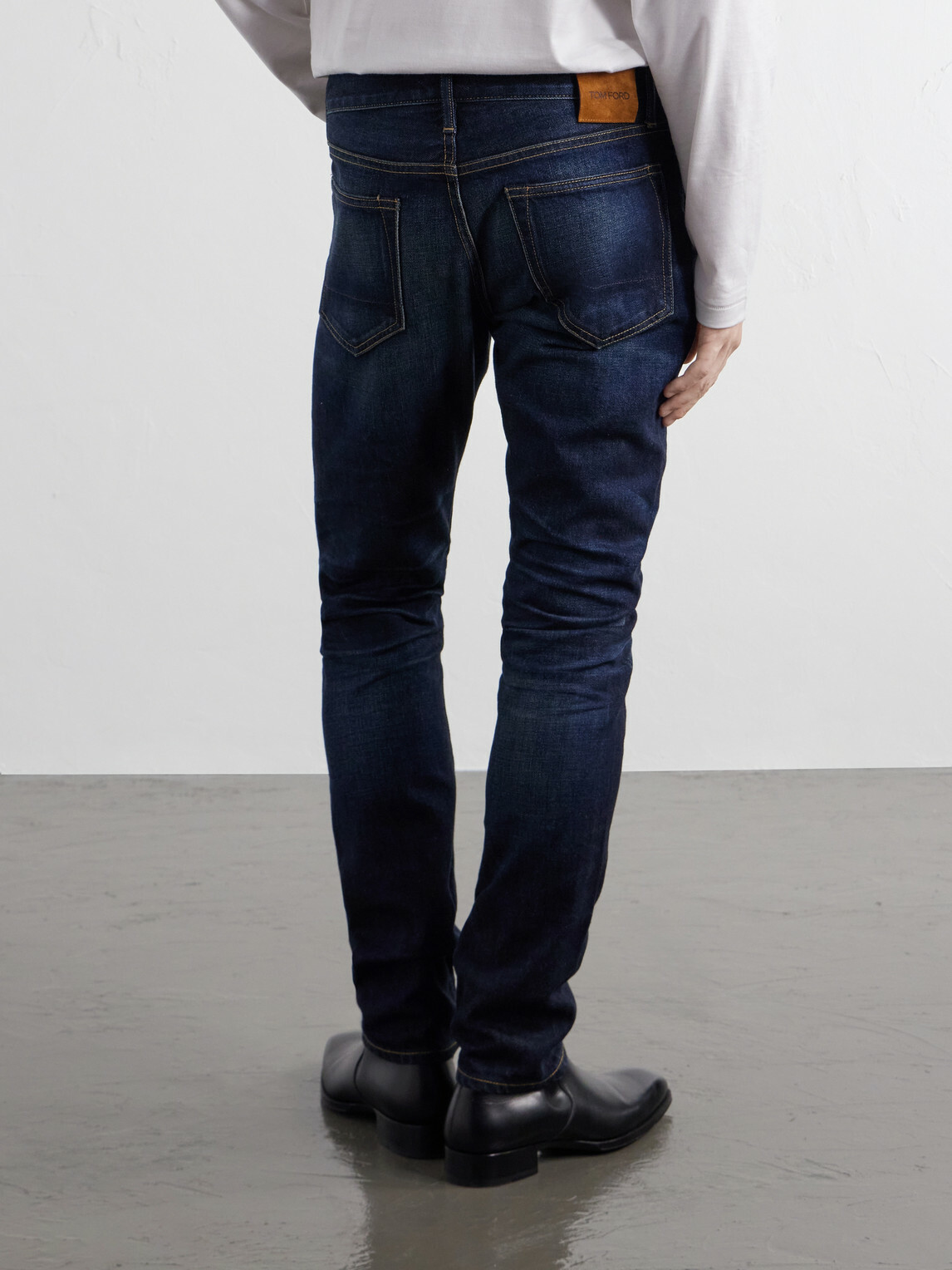 TOM FORD - Slim-Leg Selvedge Jeans - Blue