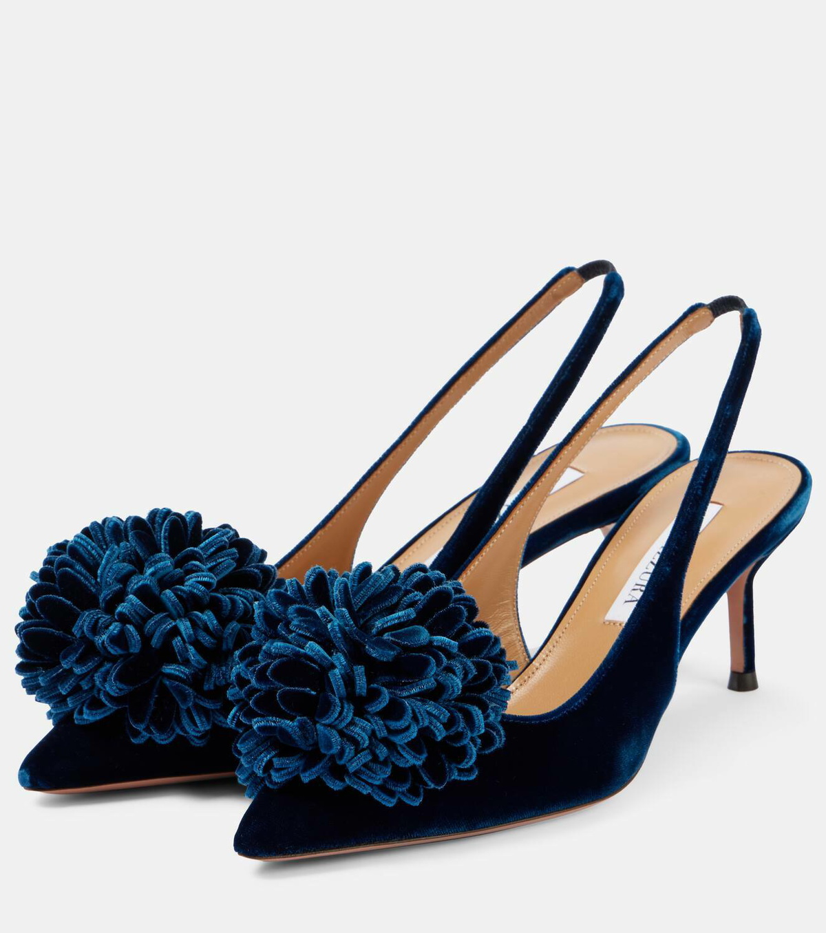 Escarpins Aquazzura Velours Brun - Talons Hauts - Taille 40.5 - Neuf Avec Boîte