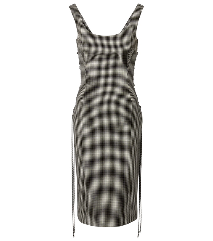 Photo: McQueen Gingham midi dress