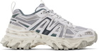 Juun.J White & Gray Synthetic Sneakers