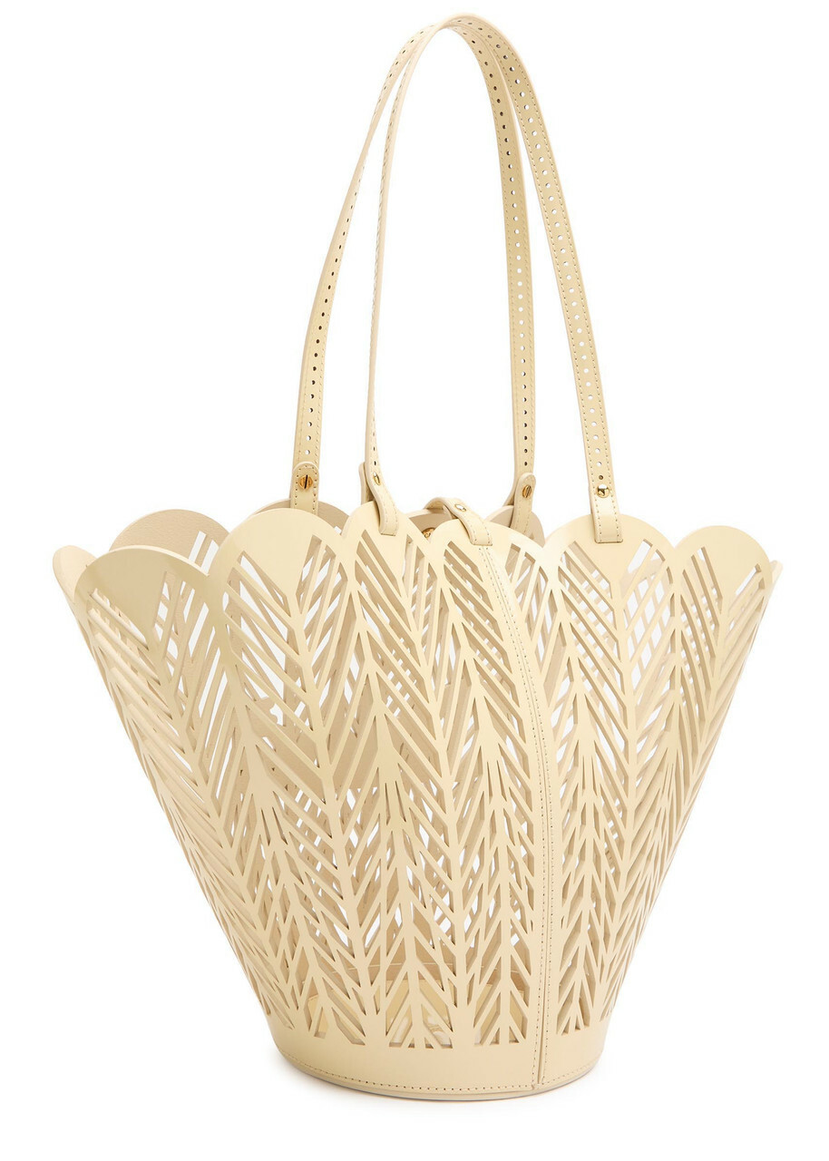 Chloe Soleil Patent Leather Basket bag - White - One Size