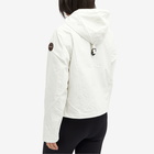 Napapijri Women's Zip Rainforest Windbreaker Jacket in White Whisper