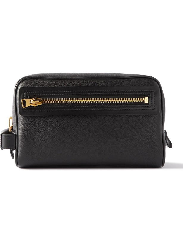 Photo: TOM FORD - Pebble-Grain Leather Wash Bag